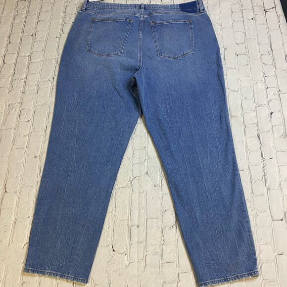 Women’s Abercrombie and Fitch the mom high rise jeans 35x20L curve love fade - Picture 3 of 10